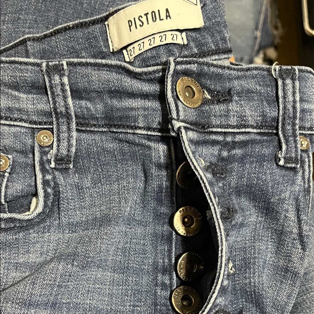 Pistola High Rise Blue Denim Jeans Size 27